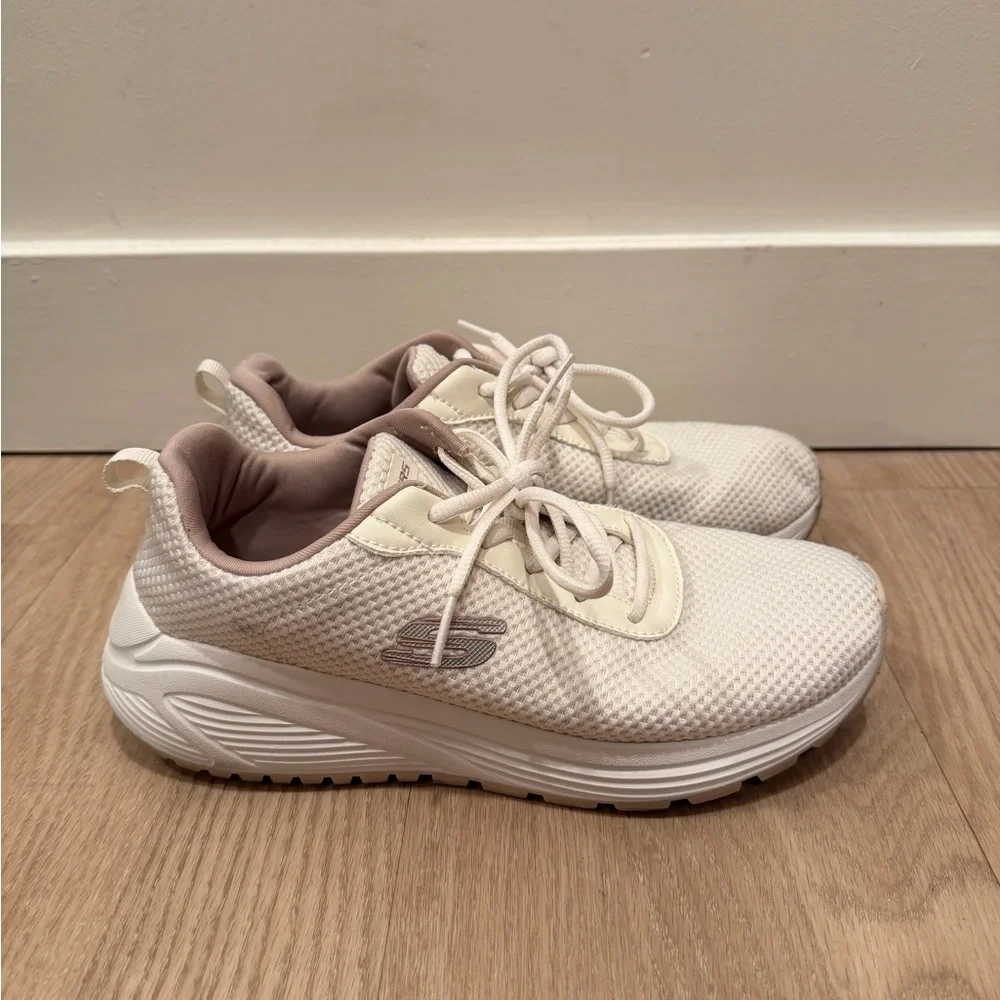 Skechers Women's Cream Sneakers - Picture 8 of 11